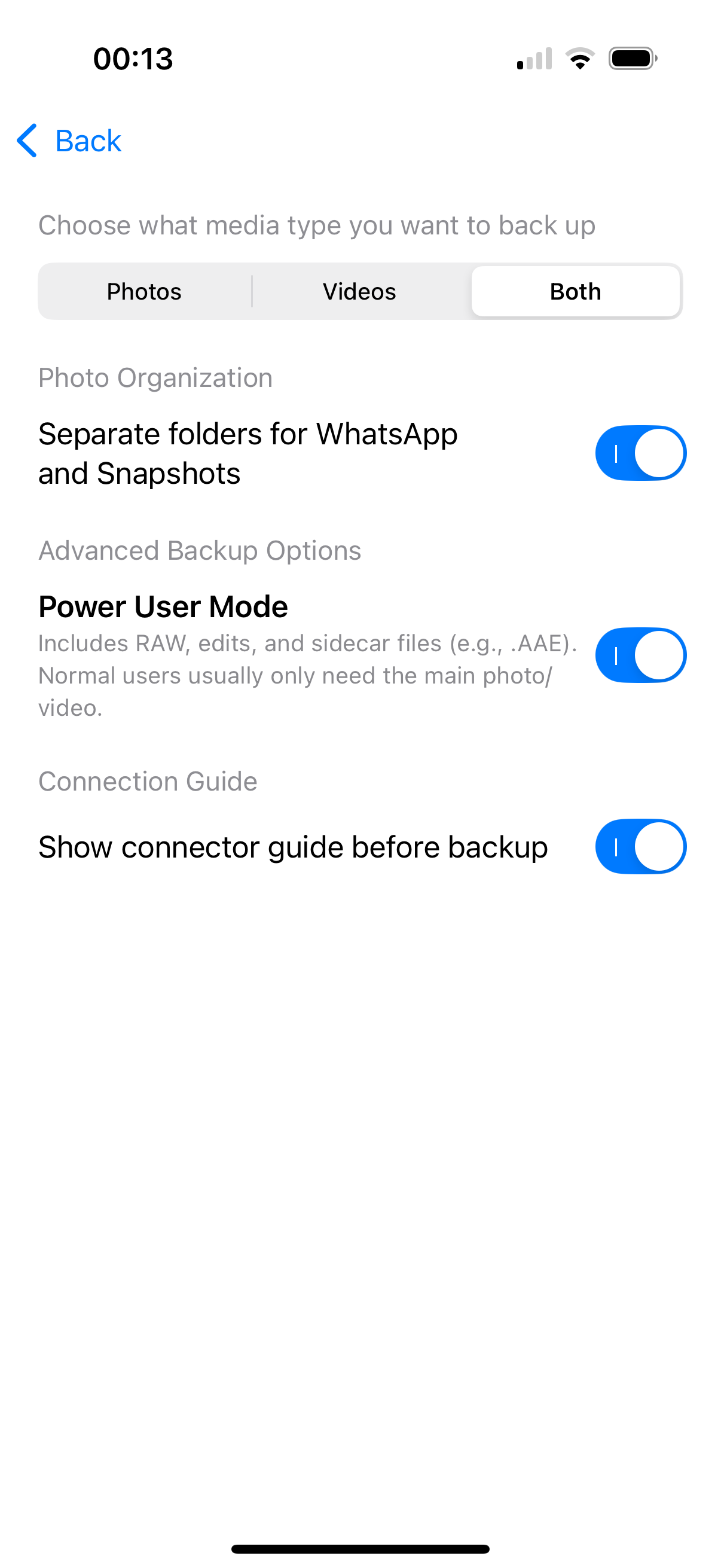 Média Sauvegarde de mémoire - Bibliothèque d'iPhone de sauvegarde rapide en quelques minutes - Drive vers EXT 5