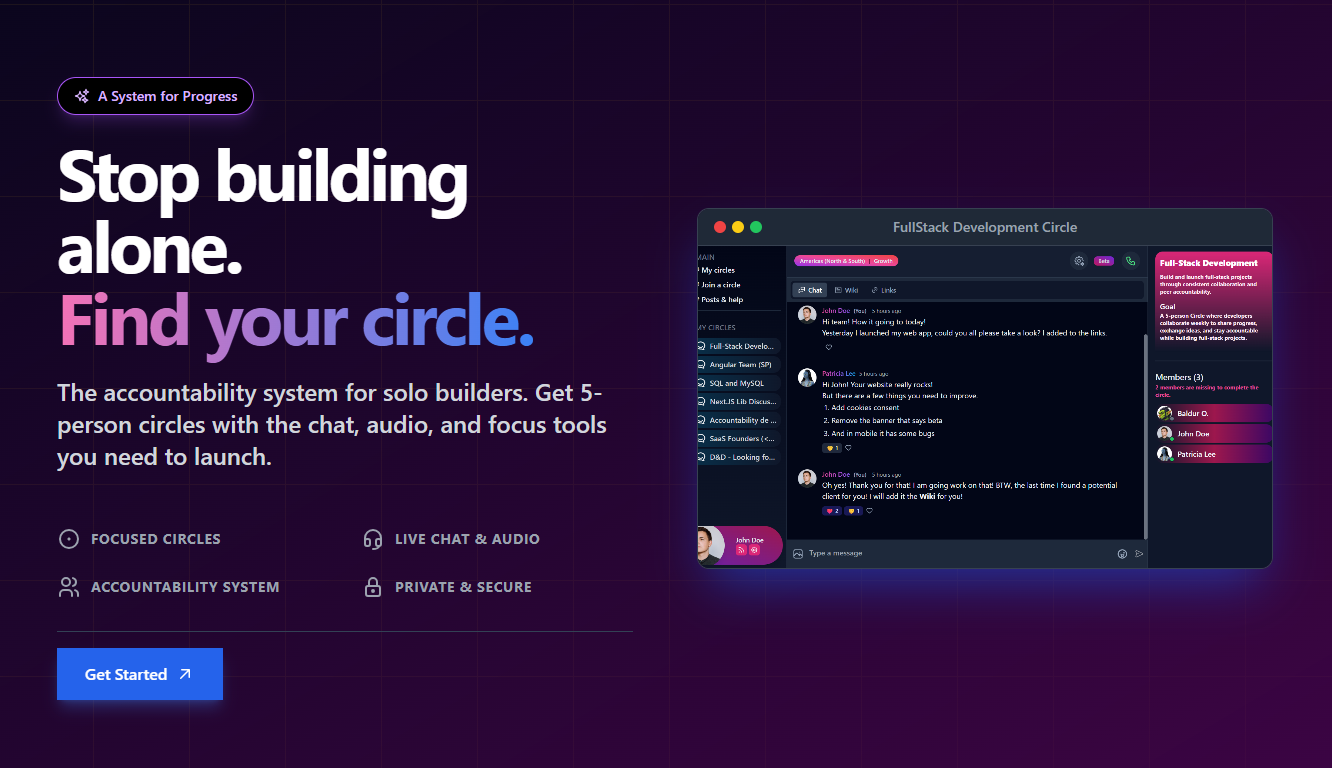 GoConnect - Main screenshot showing features and interface
