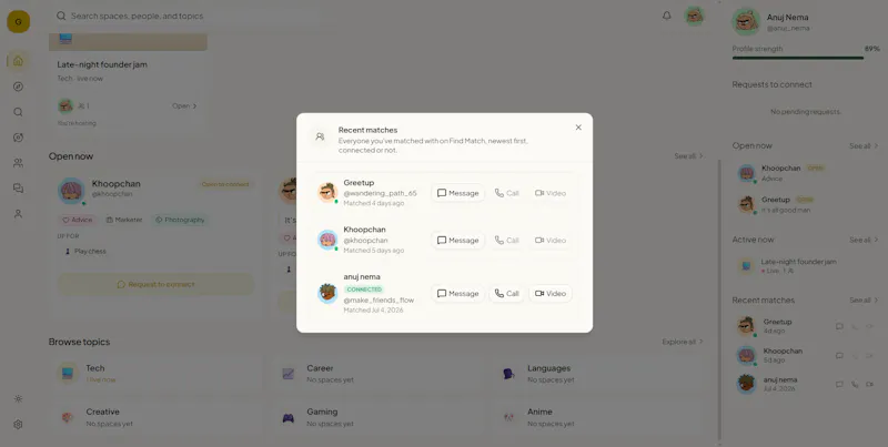 Greetup screenshot 3