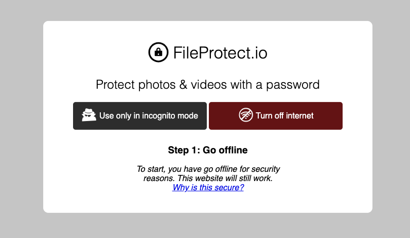 Password protect photos & videos online gallery image