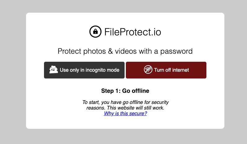 Password protect photos & videos online media 1