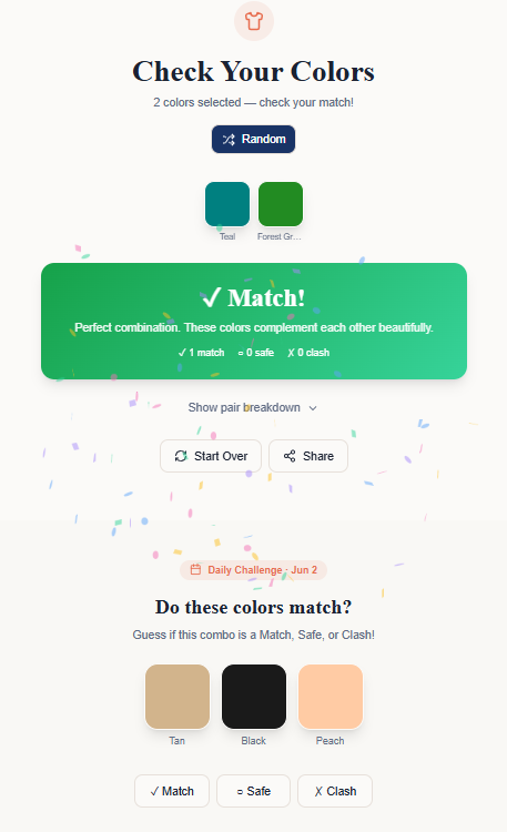 Color Clash Checker gallery image