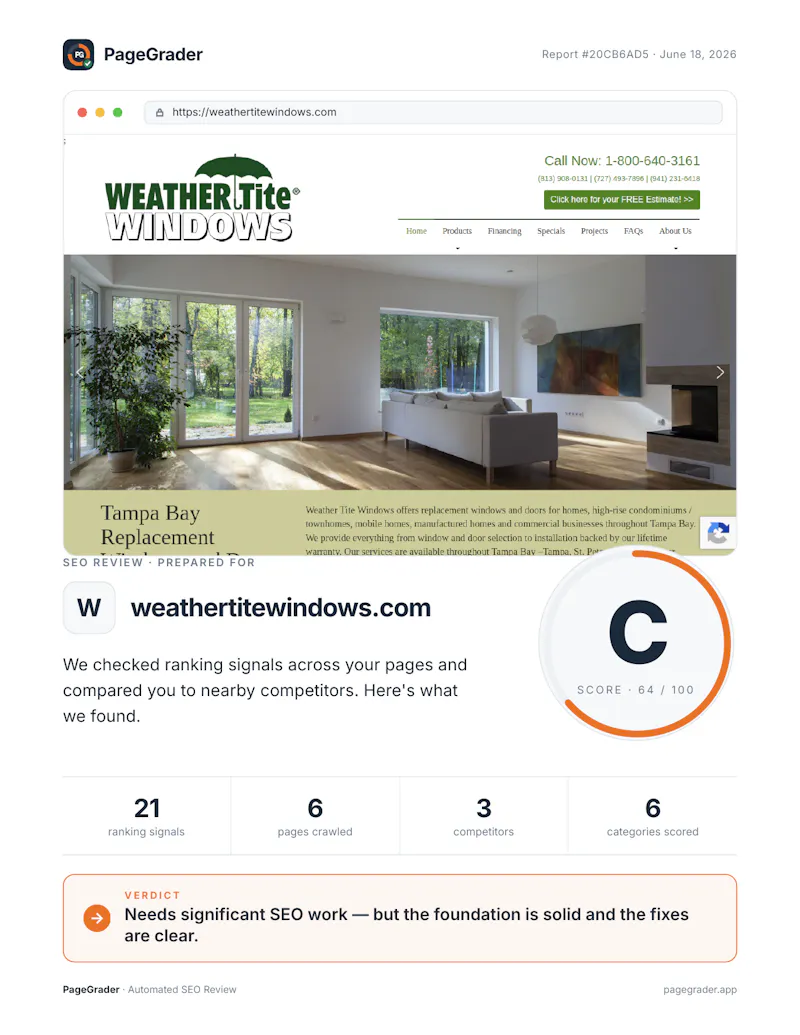PageGrader screenshot 2
