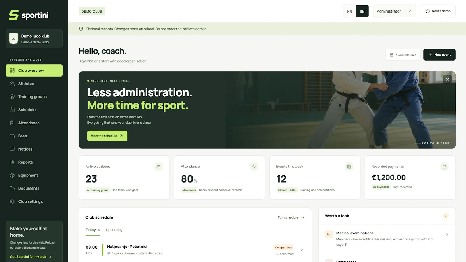 Sportini screenshot 2