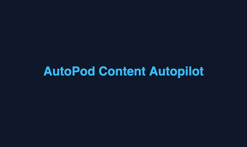 AutoPod screenshot 1