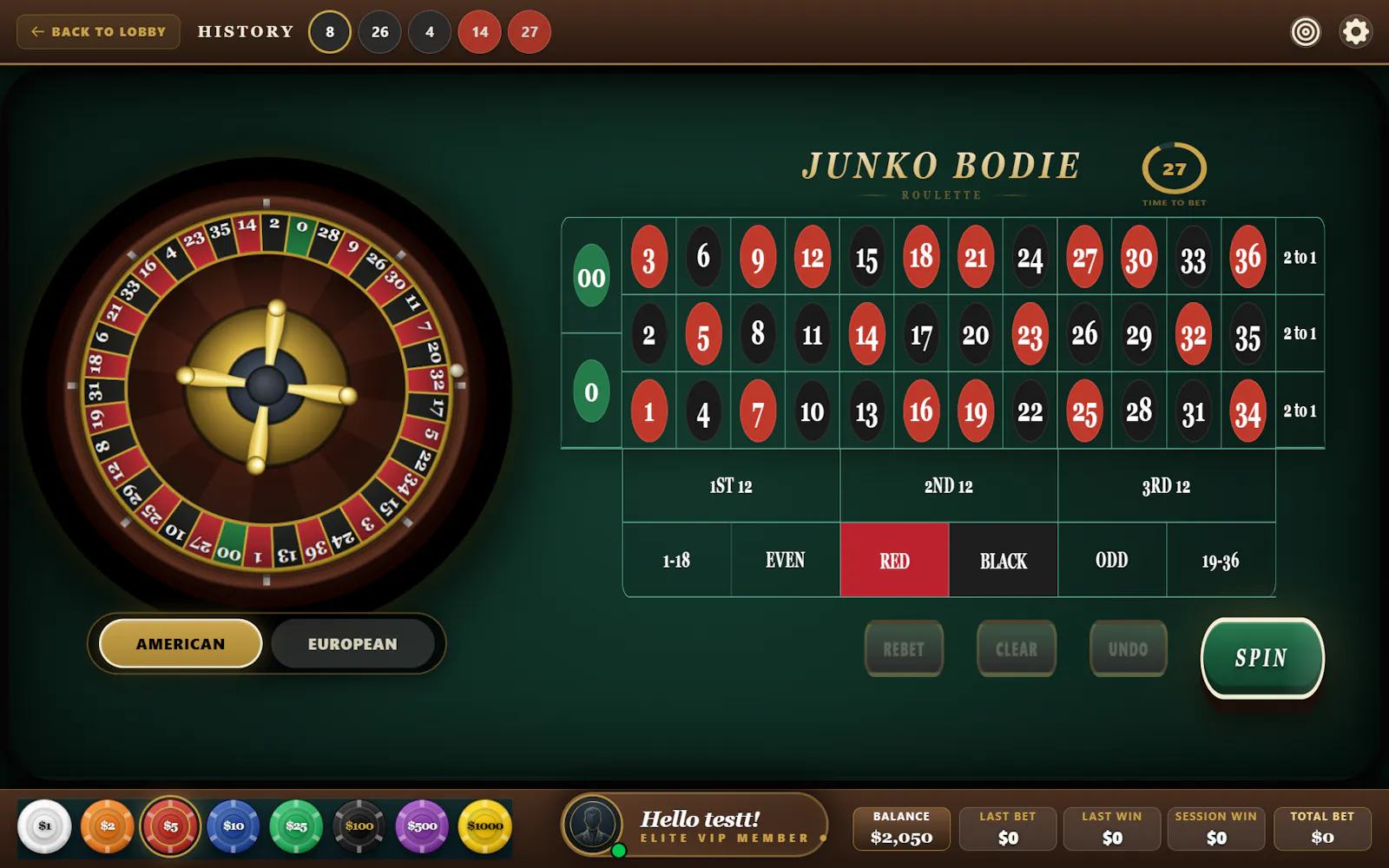 Junko Bodie Roulette screenshot 3
