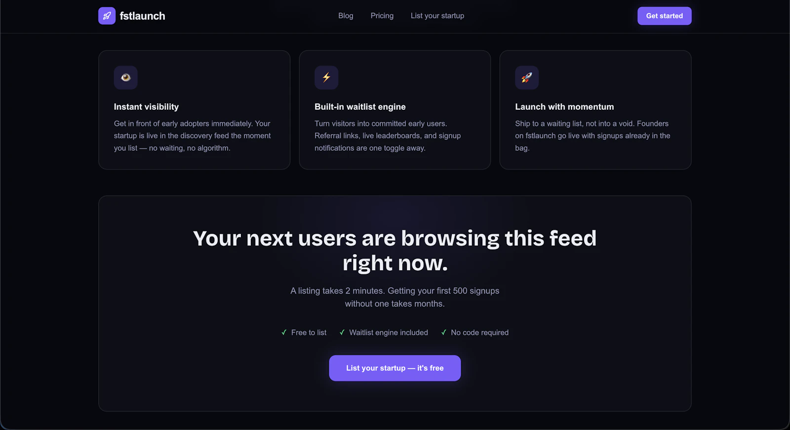 Fstlaunch - Get your startup discovered. screenshot 4