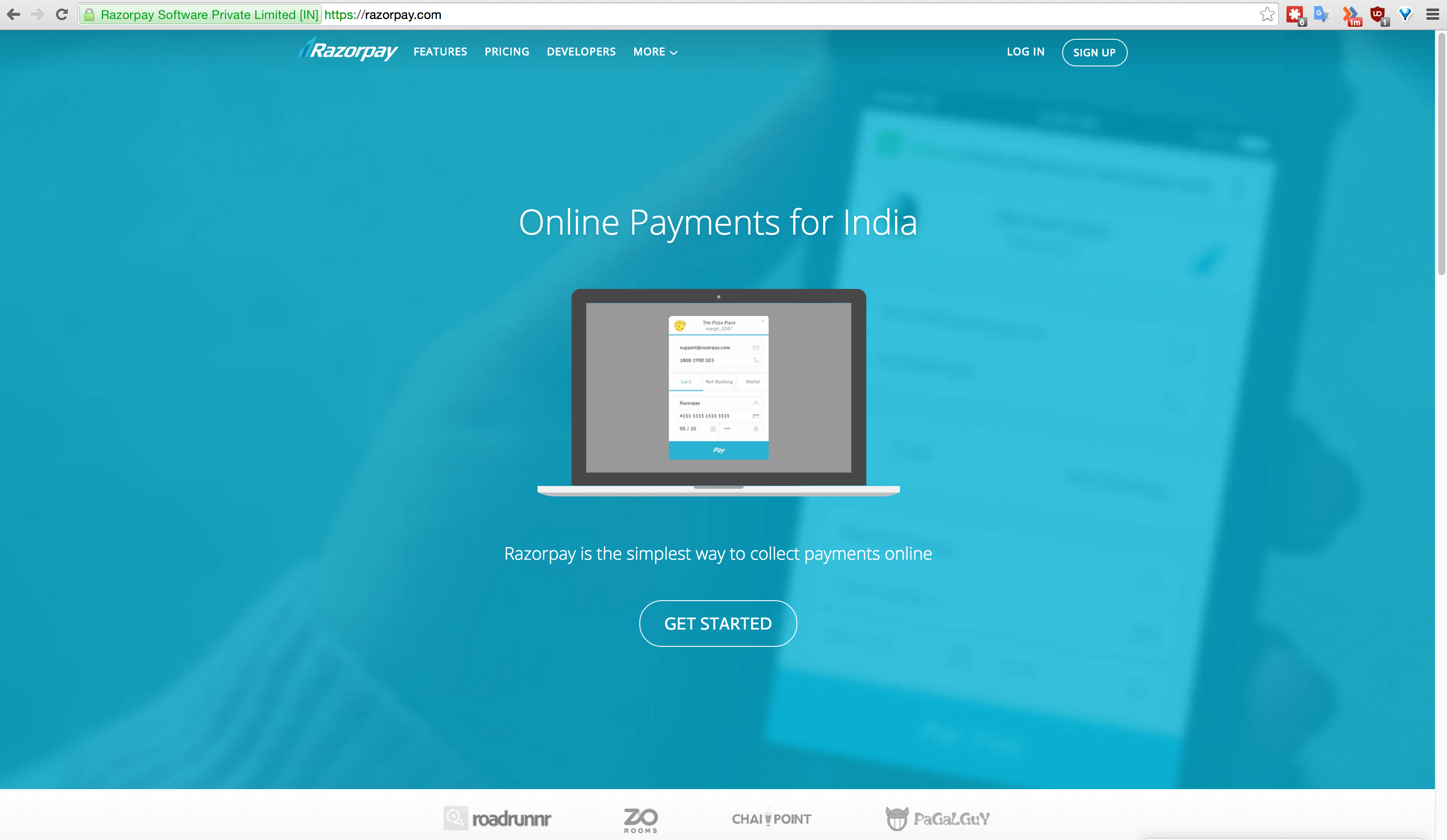 Razorpay Payment Pages Image