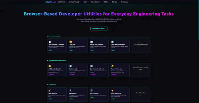 DevToo screenshot 1