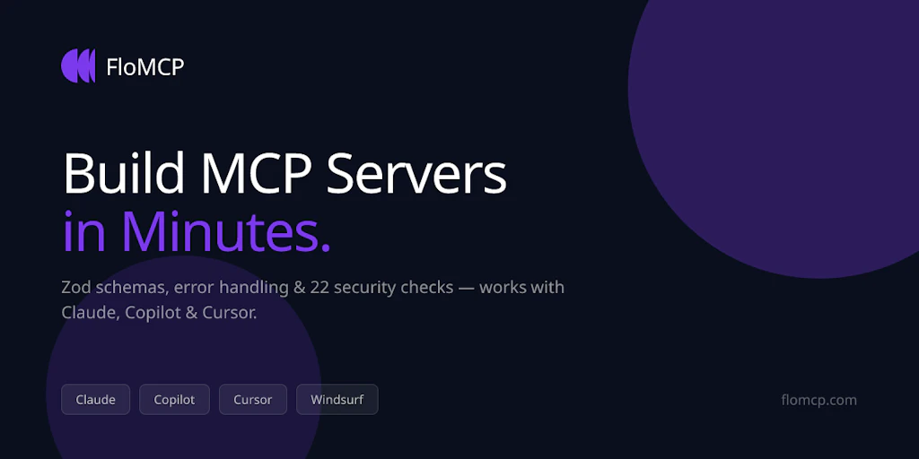 FloMCP:在 5 分鐘內部署具備 32 項安全檢查的 MCP 伺服器