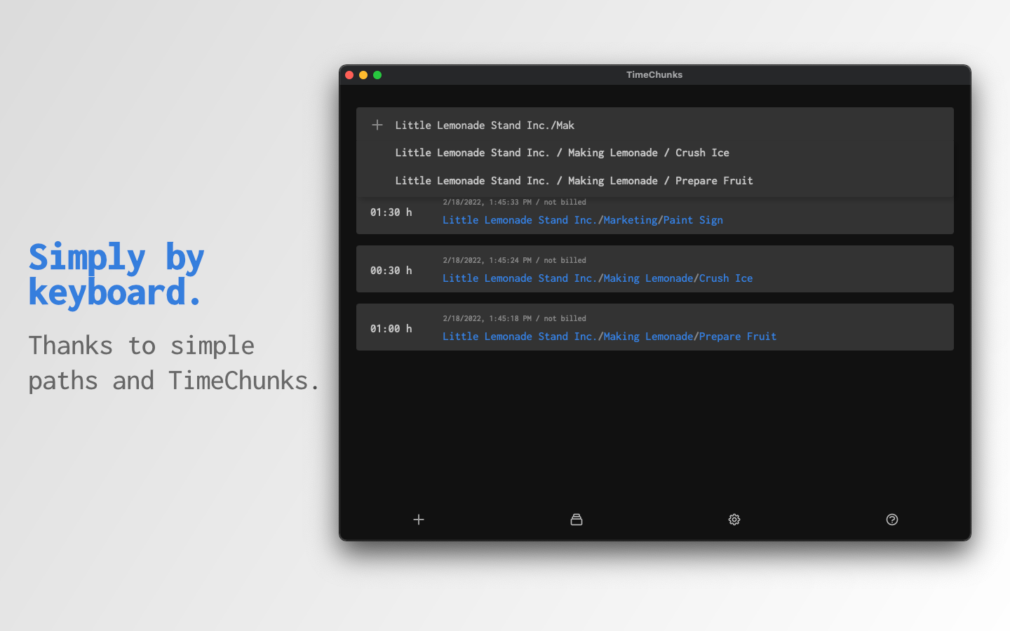 TimeChunks gallery image