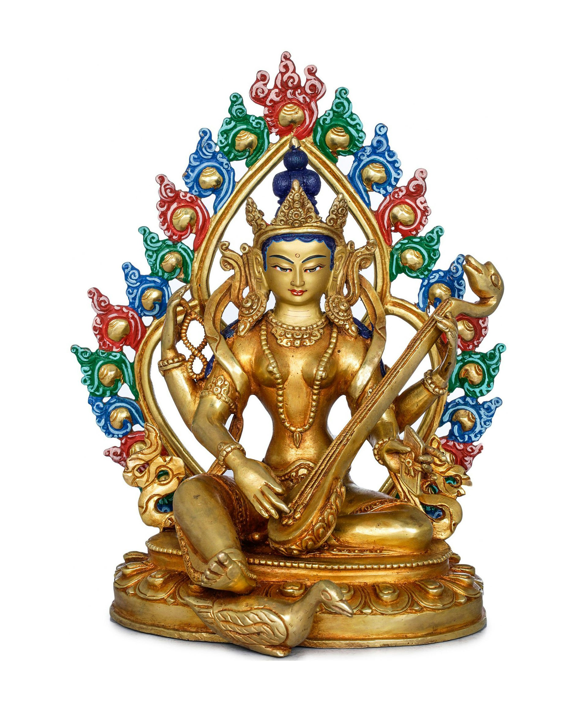 Goddess Saraswati Plays Veena