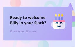 Billy (birthday bot for Slack) media 3