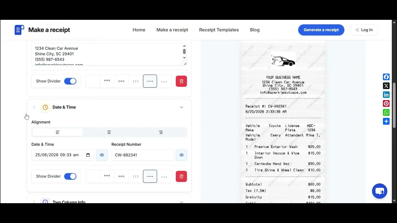 Make a Receipt gallery image