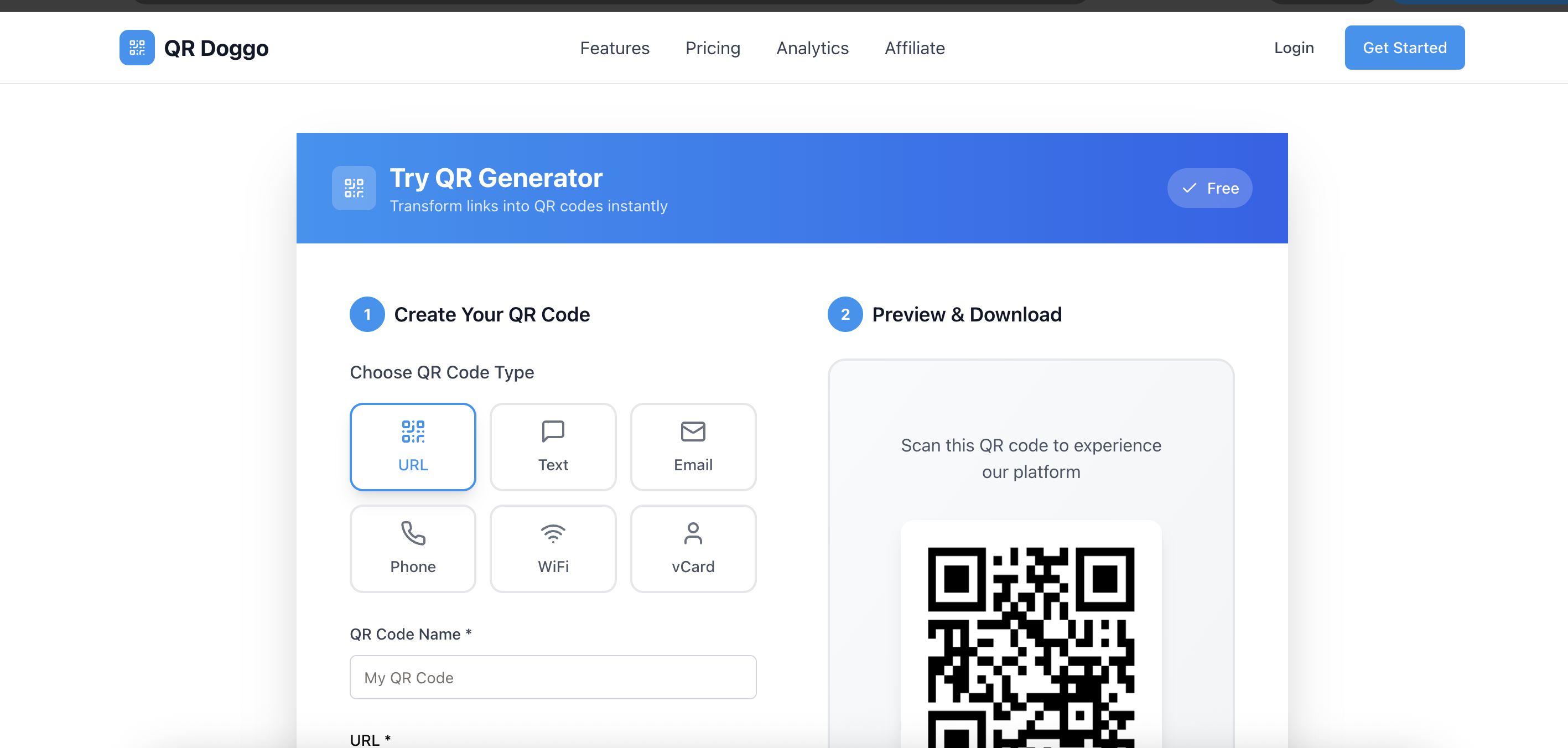 ヤードグゴ - Doggosの性格で共有可能なQRコードを作成しますメディア1