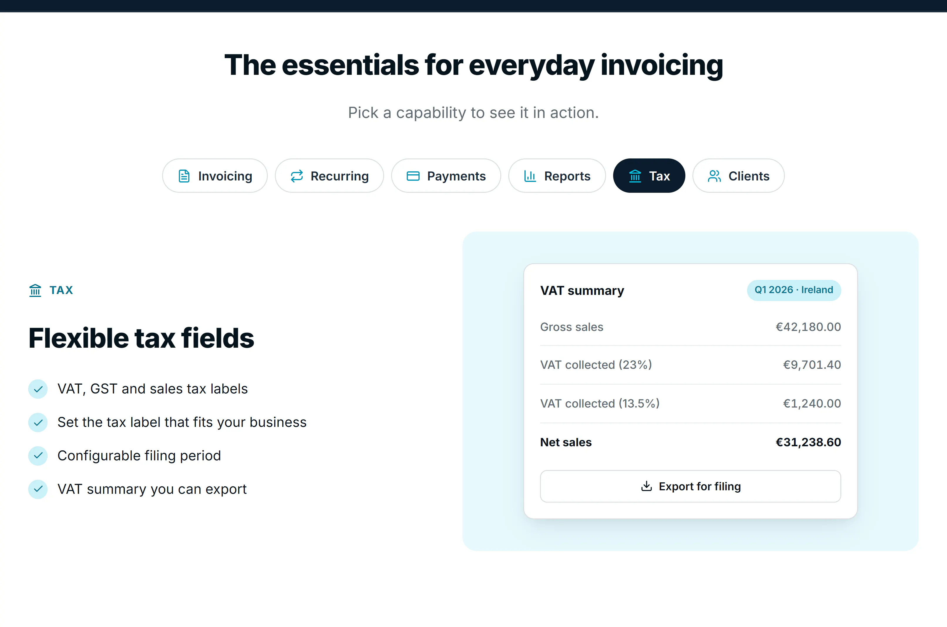 InvoiceSent screenshot