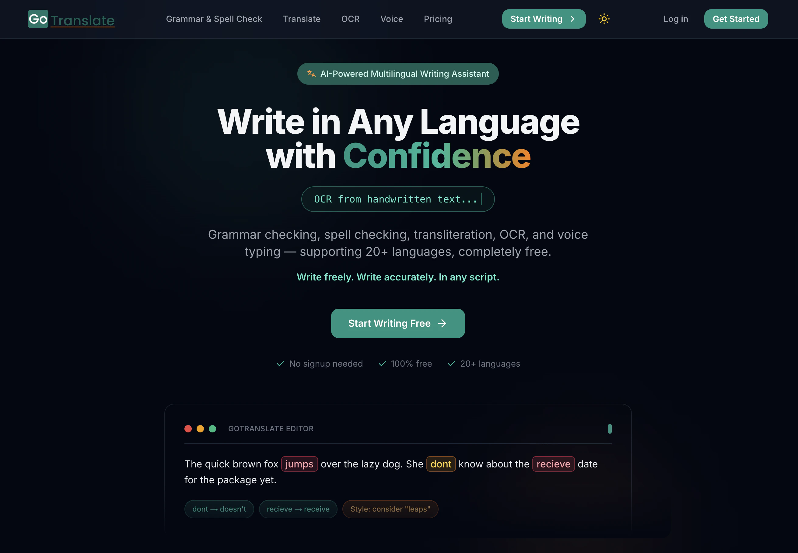 GoTranslate 대표 미리보기