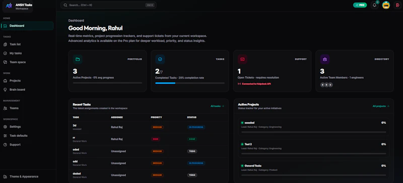 ANSH Tasks screenshot 2