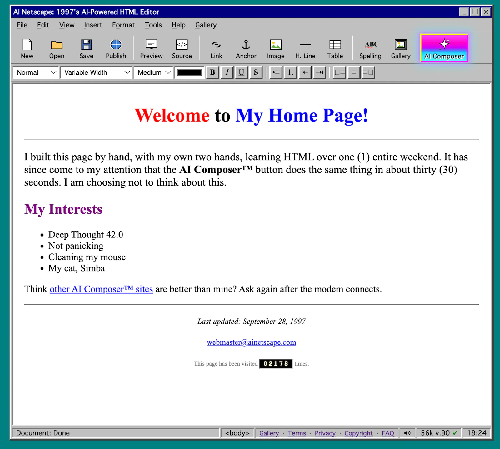 AINetscape screenshot 1