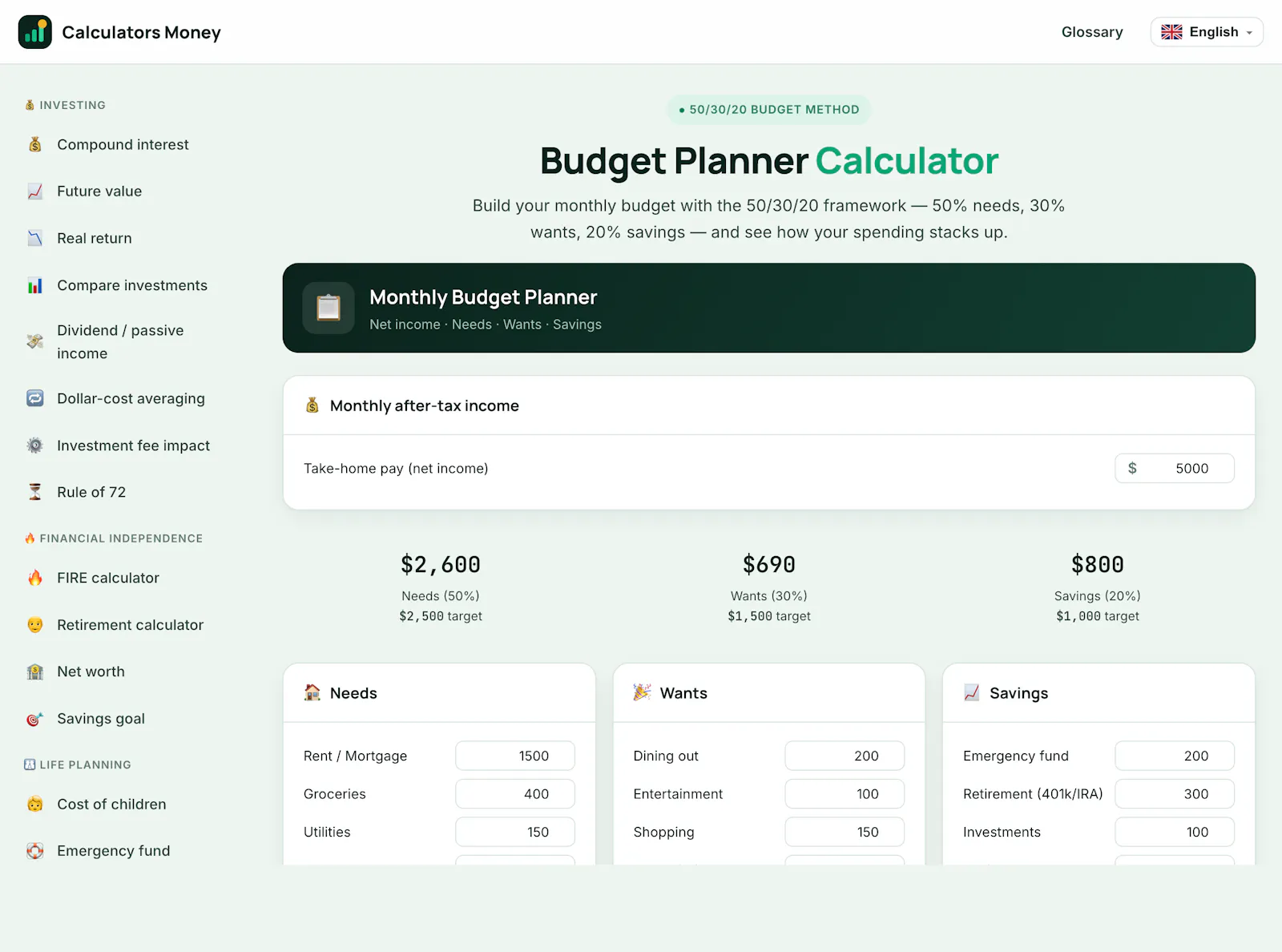 Calculators Money screenshot 3