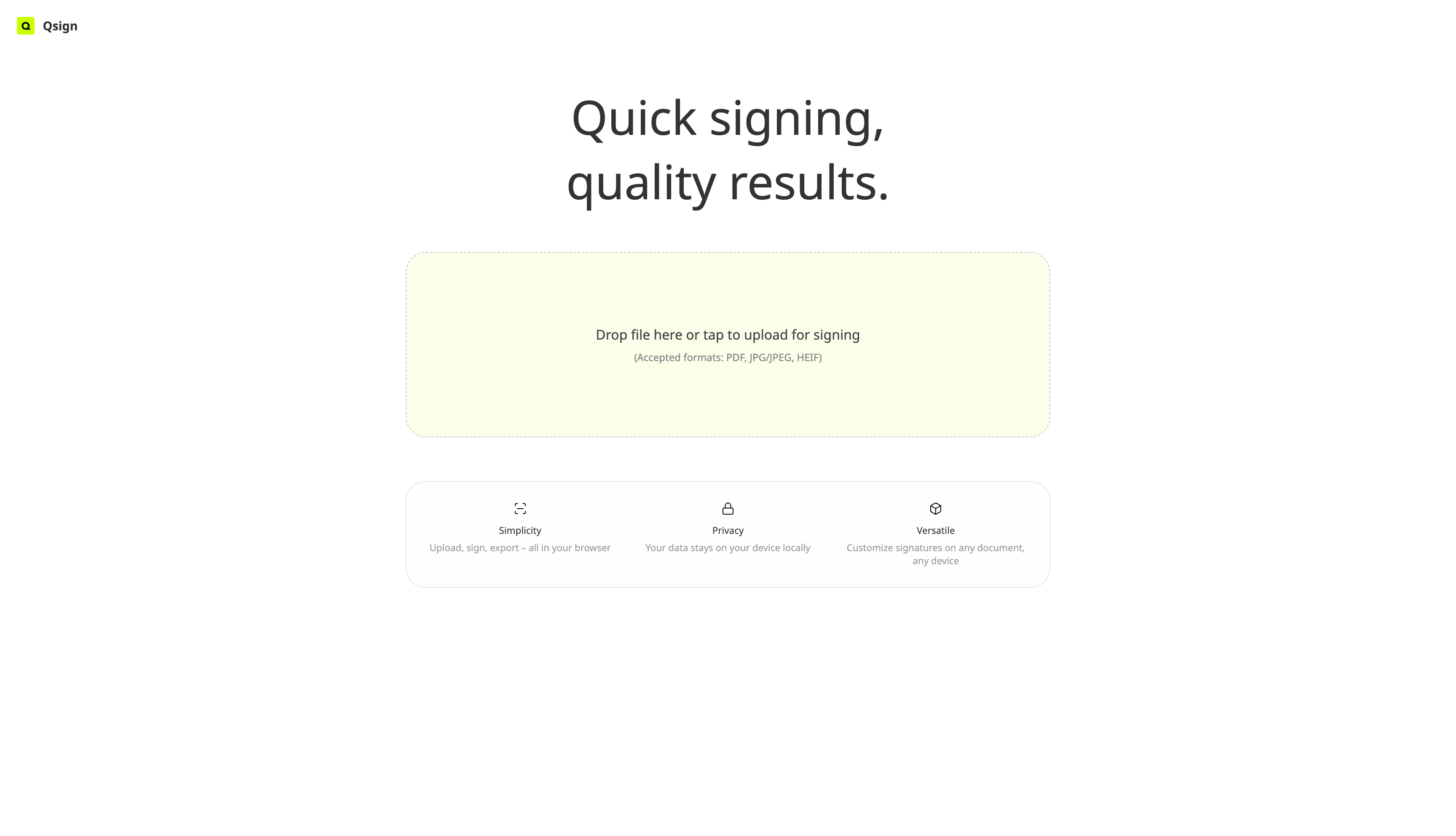 QSign - クイックPDF署名ツール|クイックサイン、品質の結果メディア1