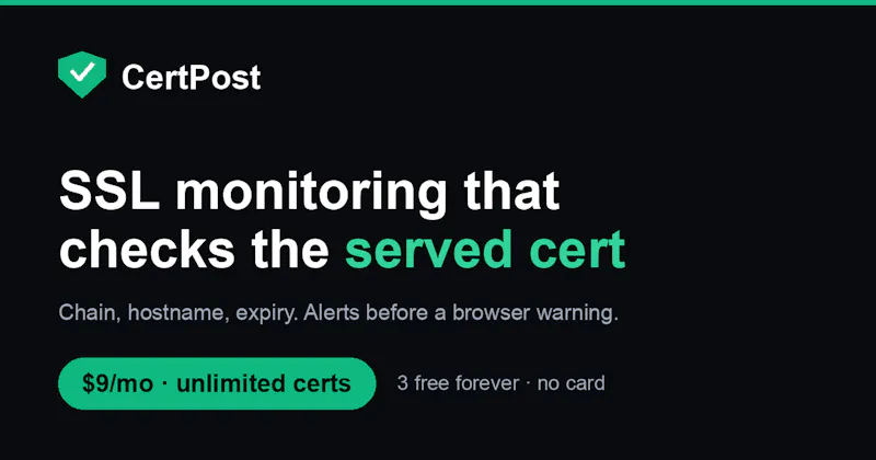 CertPost screenshot 1