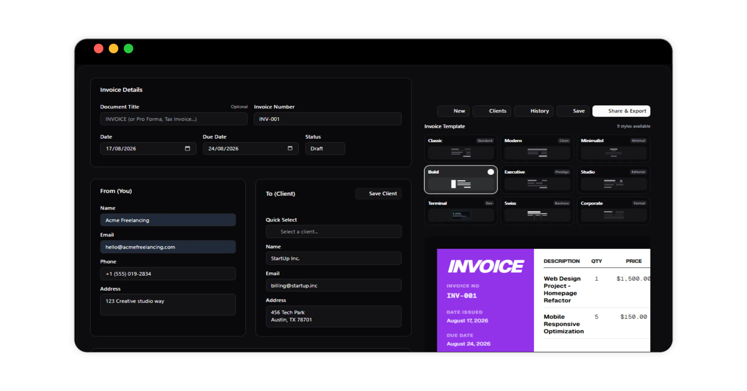 InvoiceDeck 2.0 gallery image