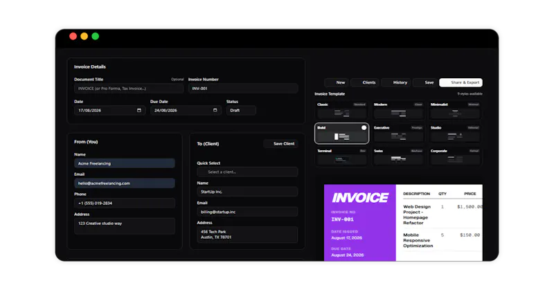 InvoiceDeck 2.0 screenshot 1