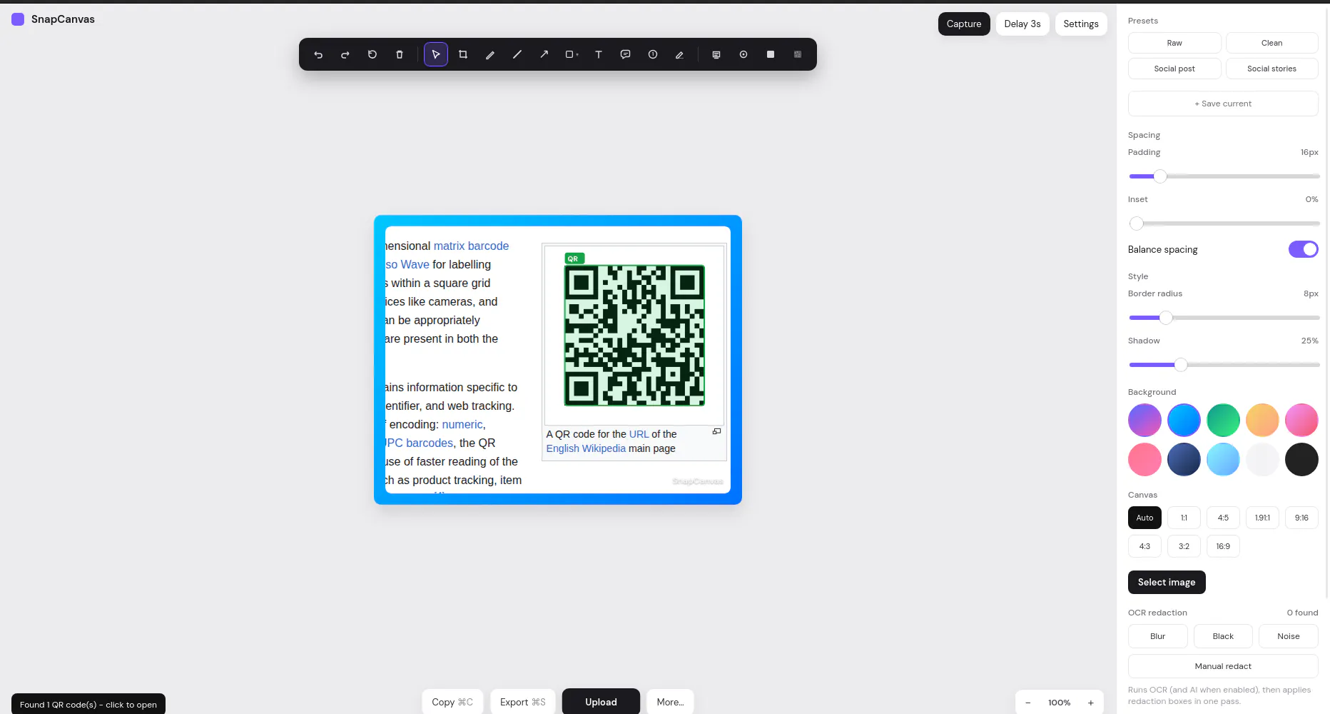 SnapCanvas screenshot