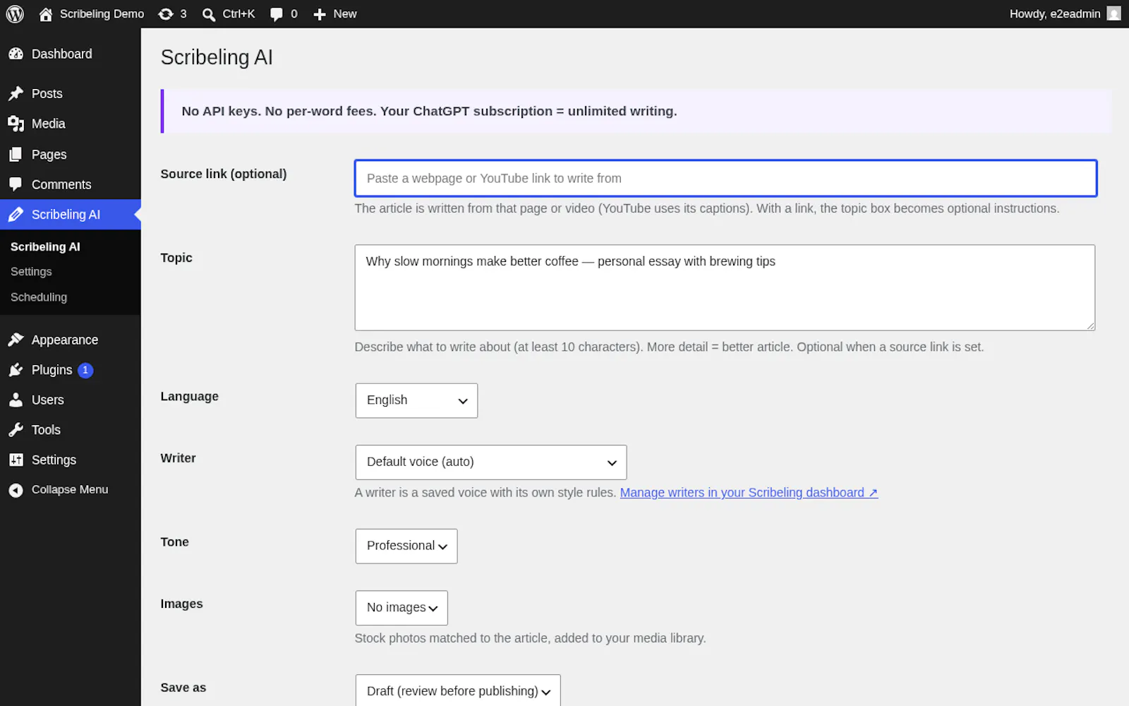 Scribeling — Your ChatGPT, Your marketer screenshot 13