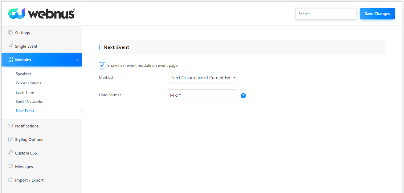 Modern Events Calendar gallery image