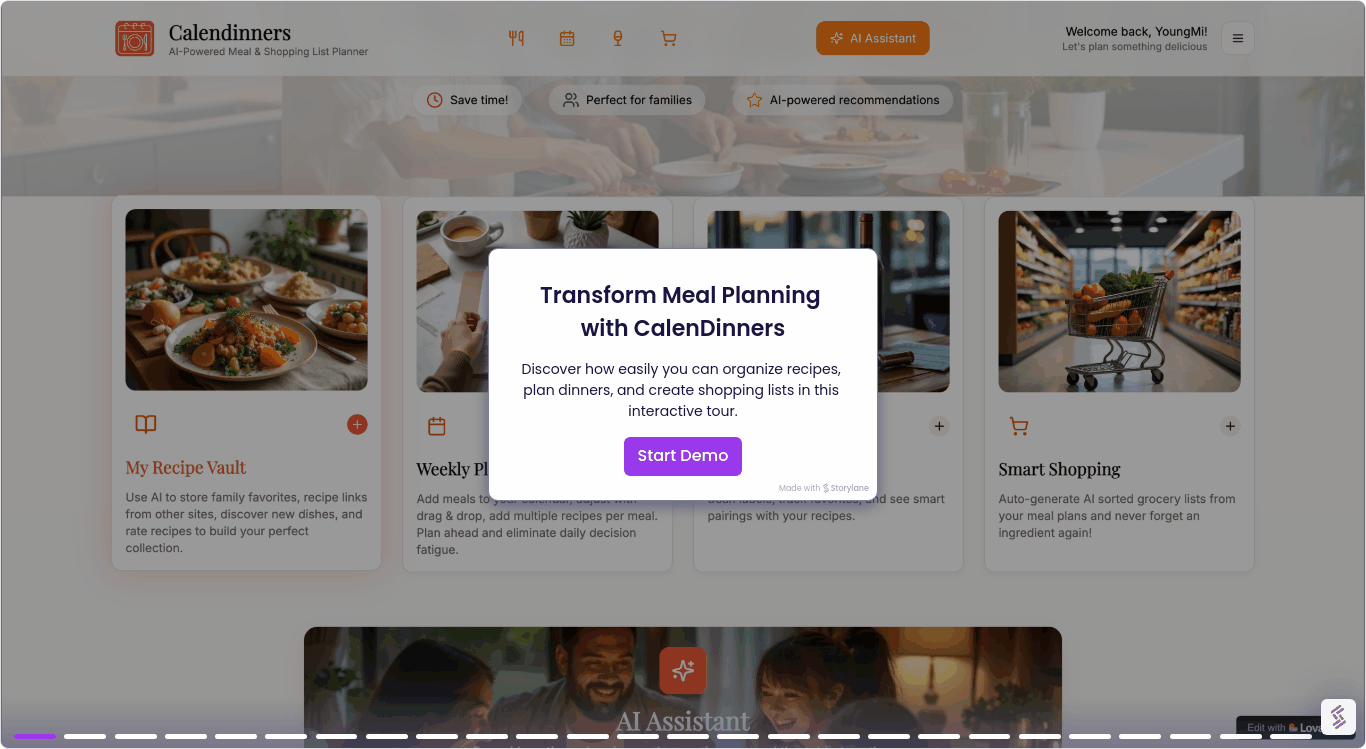 Calendinners: AI meal planning gallery image