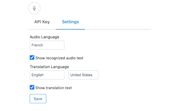 Live subtitle with translation gallery image