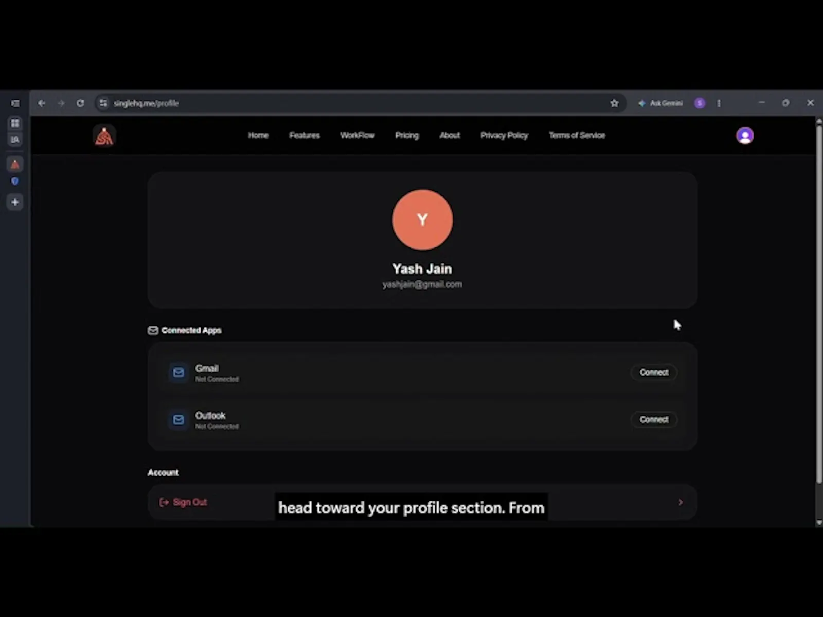 SingleHQ screenshot 1 (video preview)
