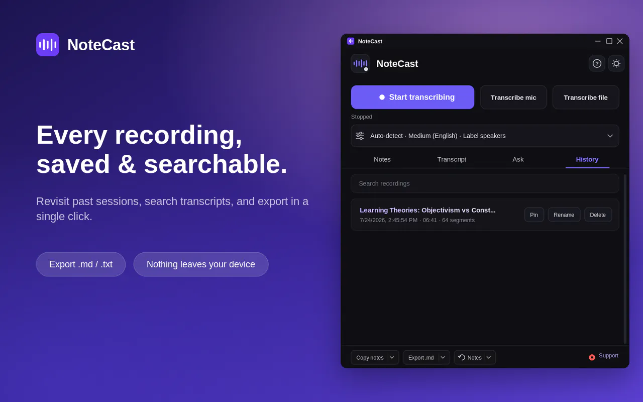 NoteCast gallery image