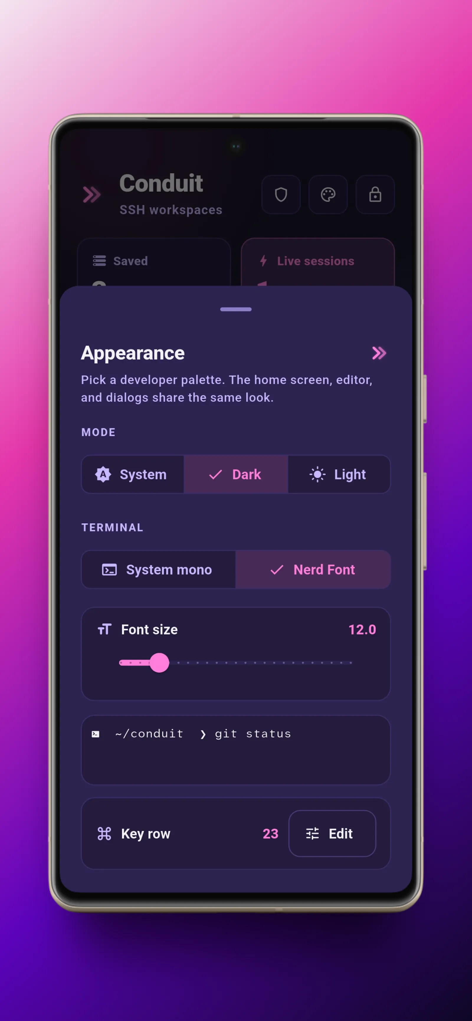 Conduit: SSH, Mosh & SFTP screenshot 5