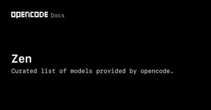 opencode zen gallery image