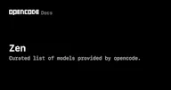 opencode zen