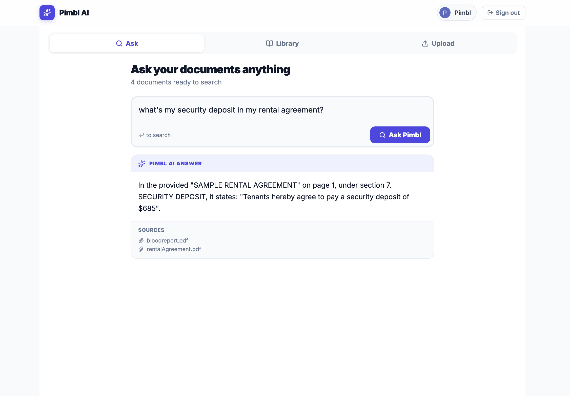 Pimbl – AI Document Vault gallery image