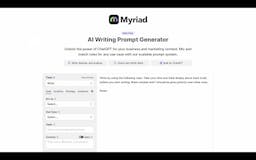 Myriad: AI Content Prompt Generator media 1