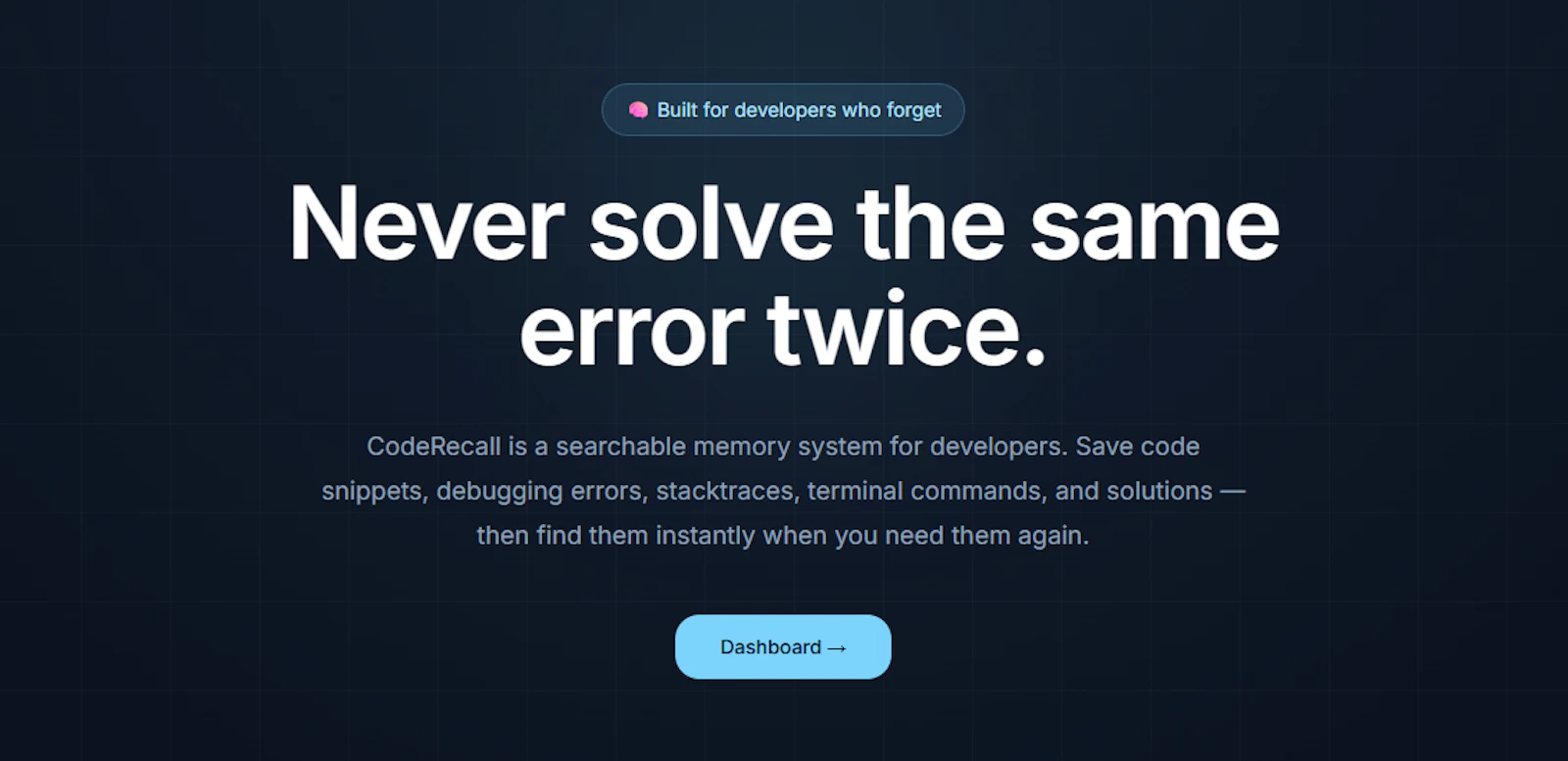 CodeRecall screenshot 1