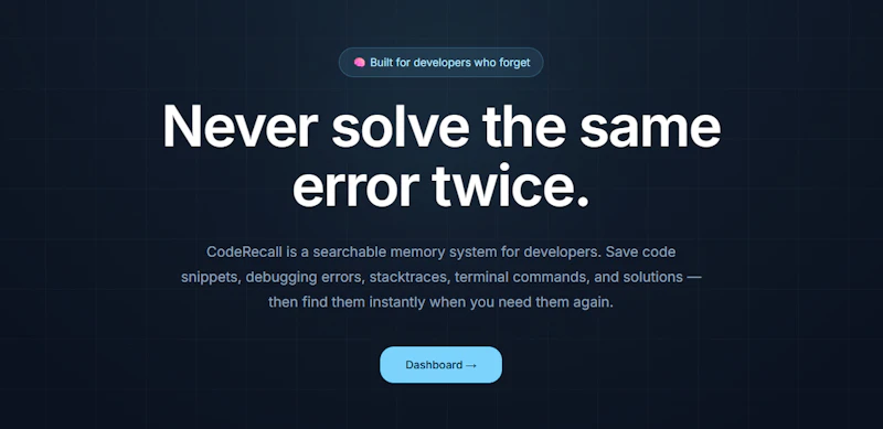 CodeRecall screenshot 1