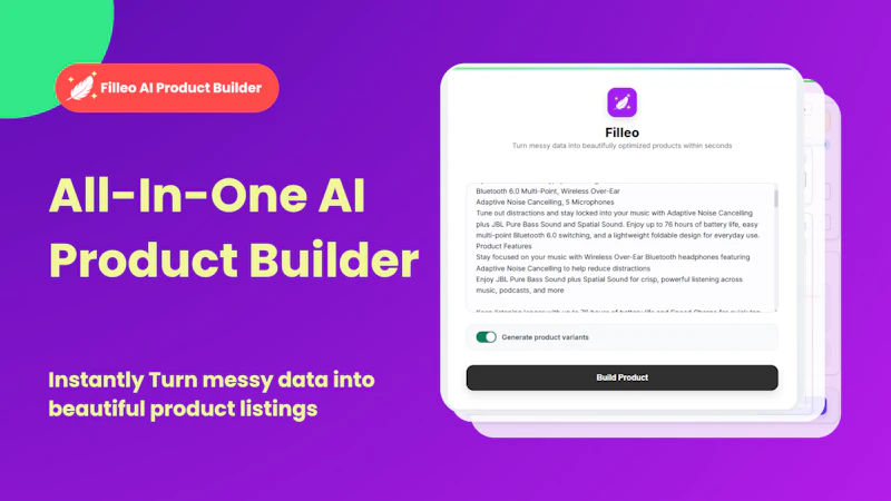 Filleo: AI Product Builder For Shopify screenshot 2