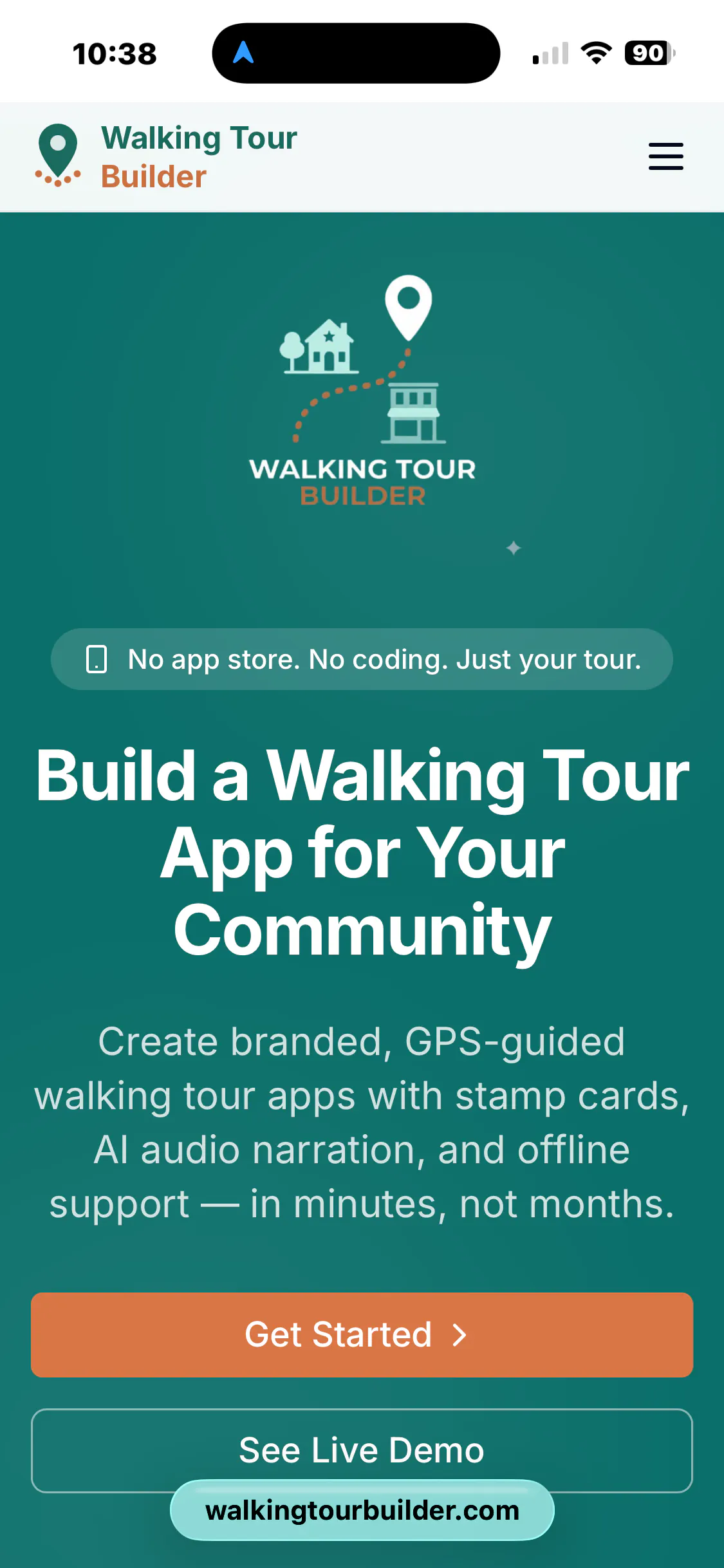 Branded GPS walking tour apps gallery image