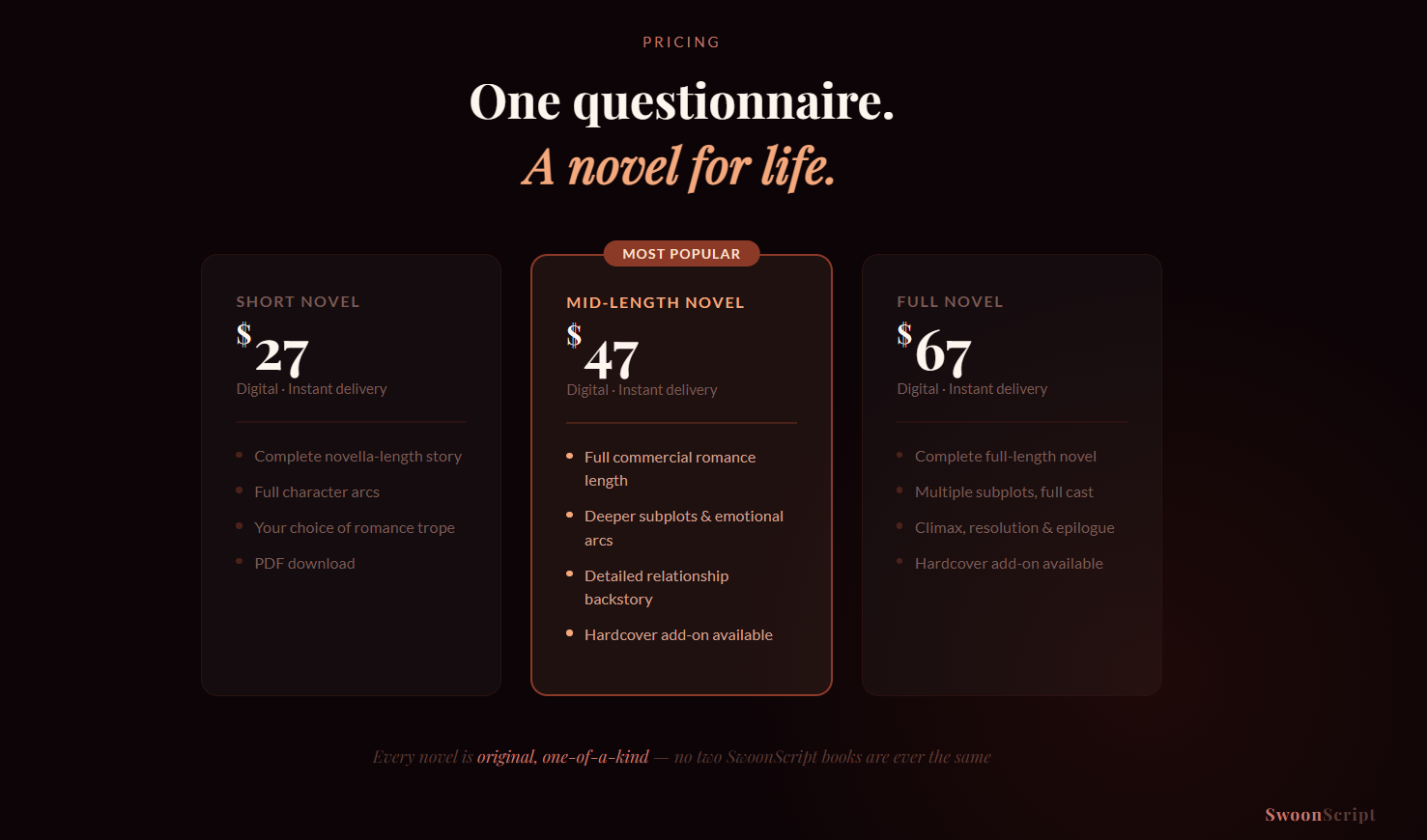 SwoonScript gallery image