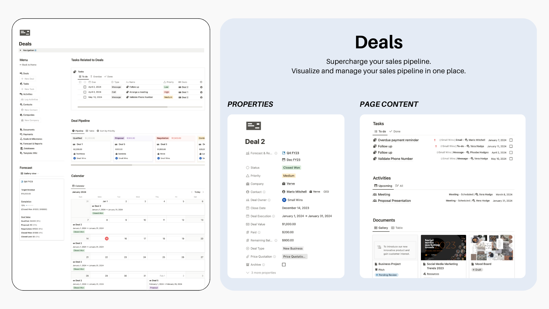 Mídia 4 de CRM Elite / Starter - Modelo de noção - Acelerar para o sucesso com CRM centralizado