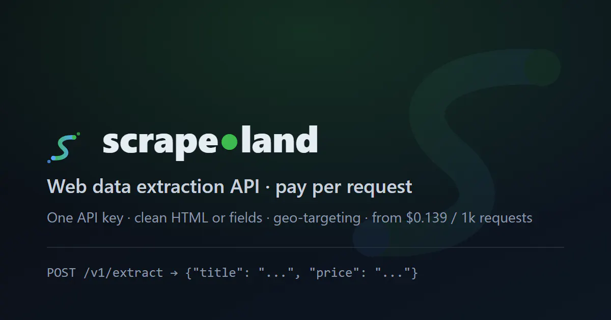 scrape.land 截图
