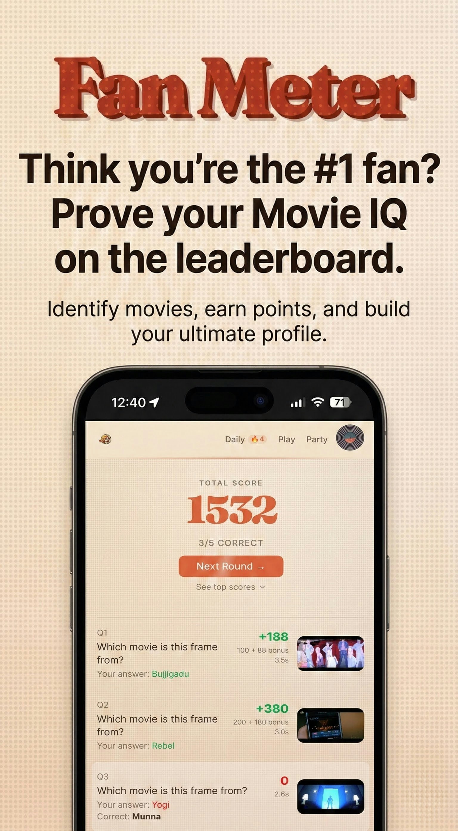 Fan Meter - Screenshot 4 showing product features and functionality