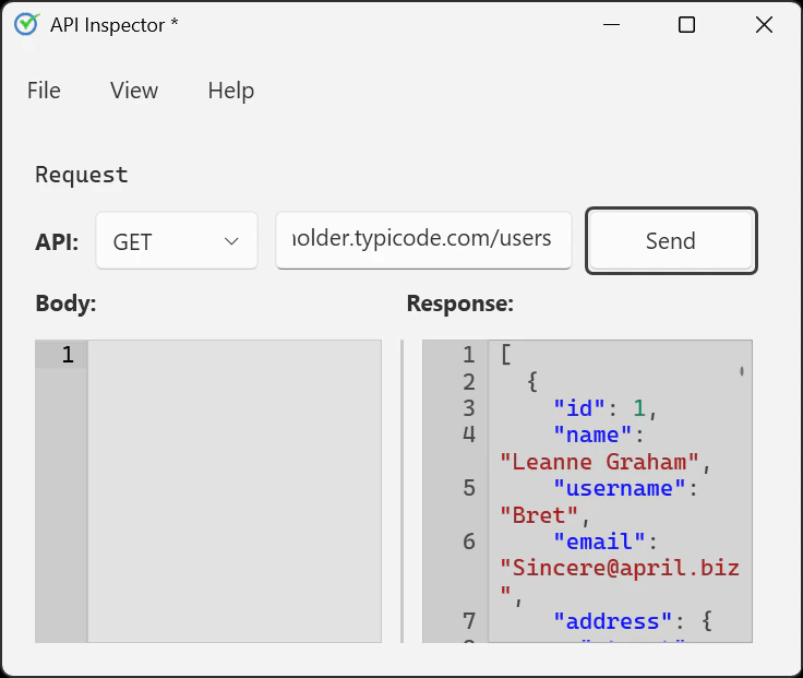 API Inspector