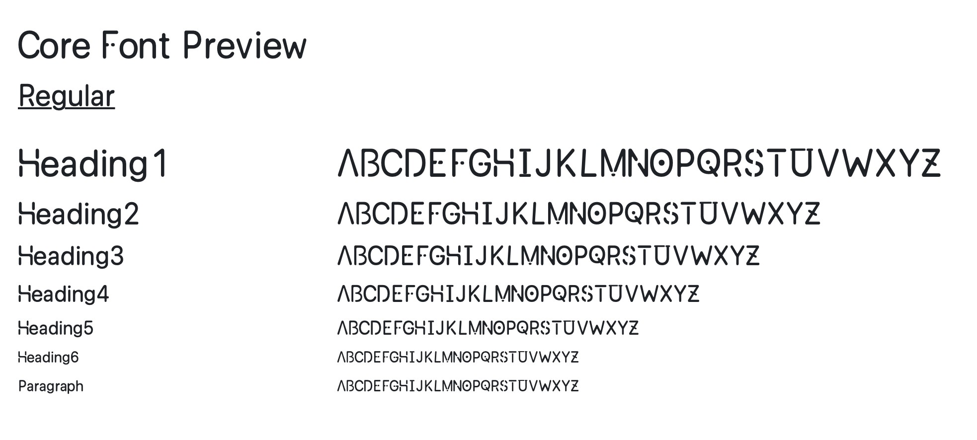 Core Font gallery image